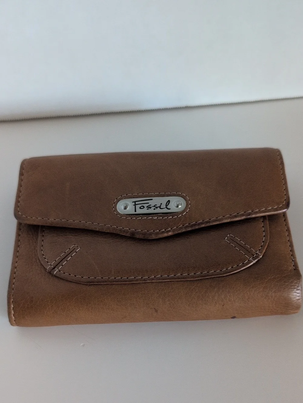 Fossil Tri Fold Tan Color Wallet